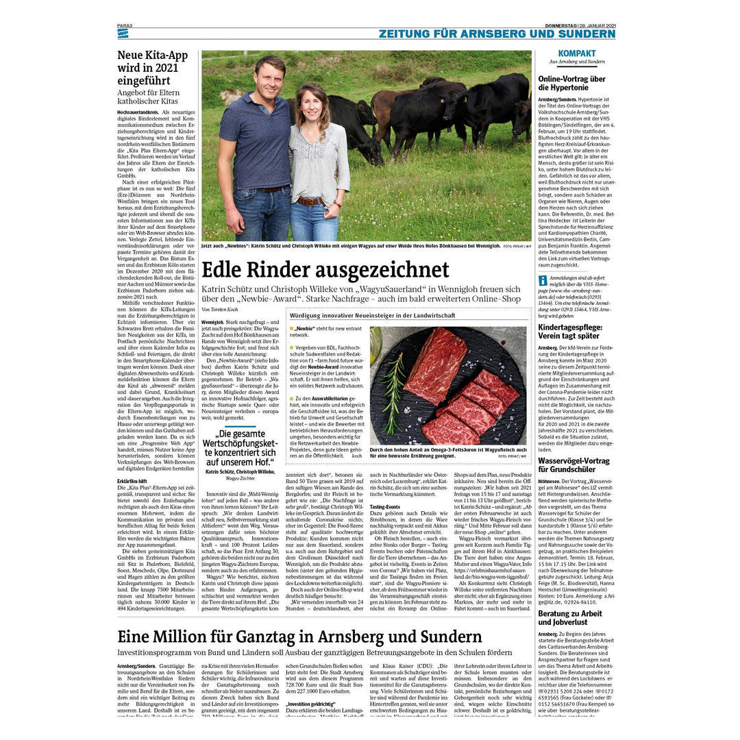 EDLE RINDER AUSGEZEICHNET