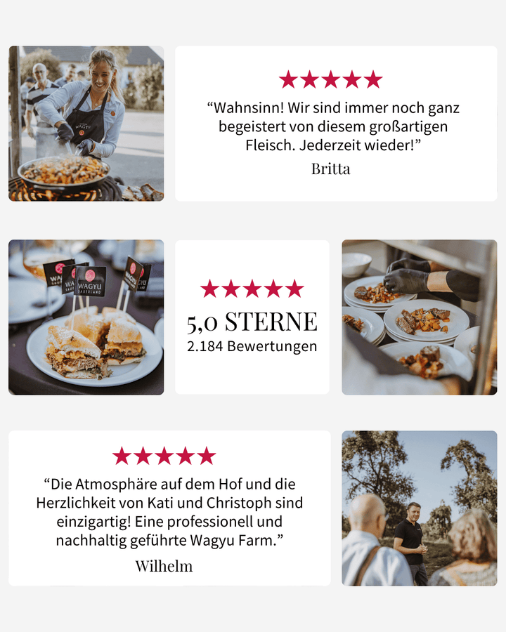 5-Sterne-Bewertungen für Wagyu Sauerland – höchste Kundenzufriedenheit und Premium-Qualität beim Wagyu-Fleisch