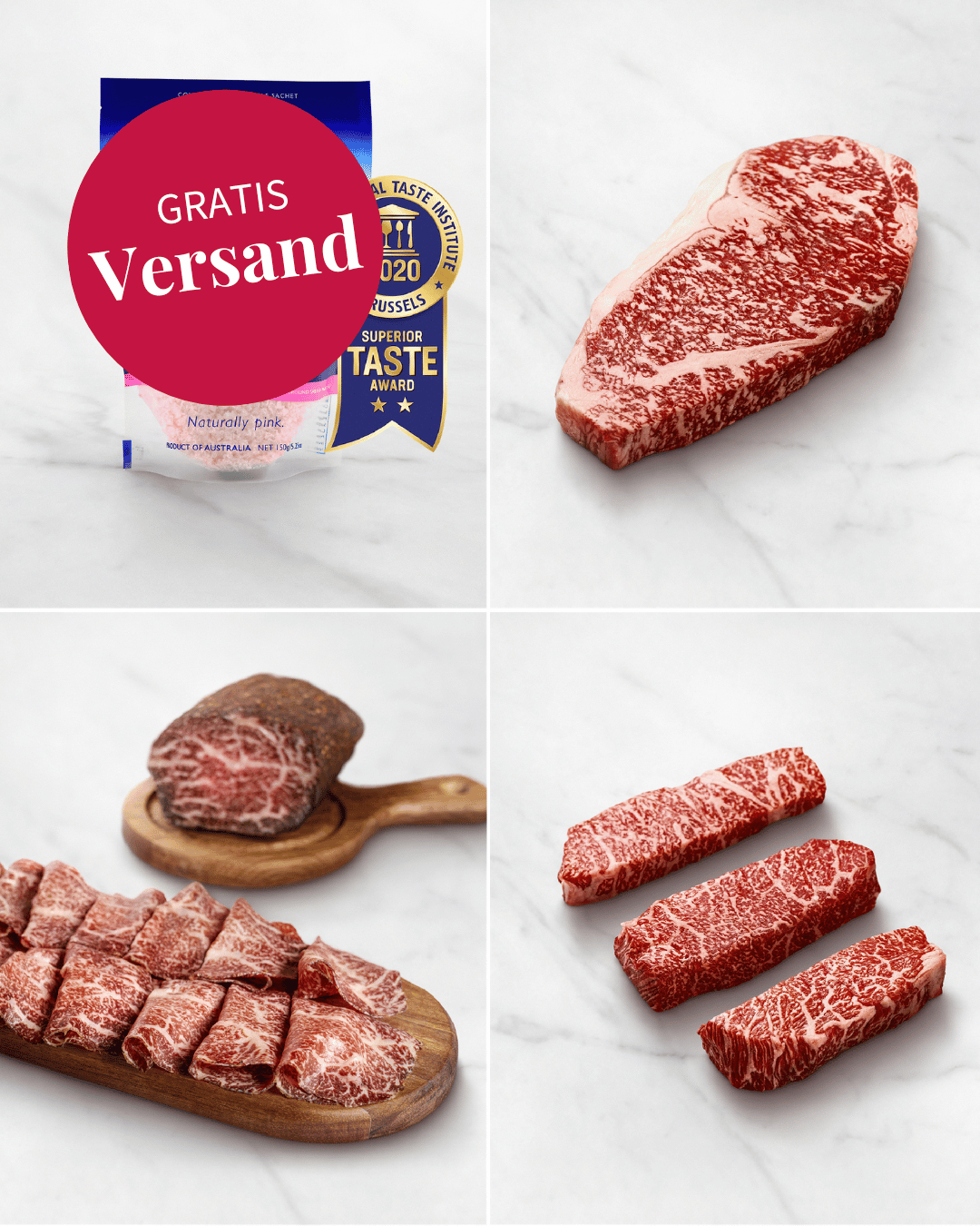 Wagyu Verwöhnpaket als Geschenk für Fleschliebhaber